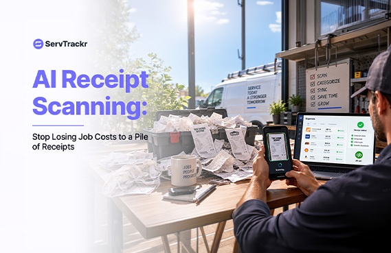 AI Receipt Scanning: Stop Losing Job Costs to a Pile of Paper Receipts