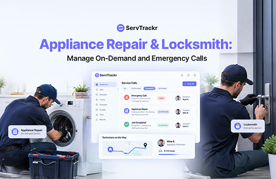 Appliance Repair & Locksmith: Manage On-Demand and Emergency Calls